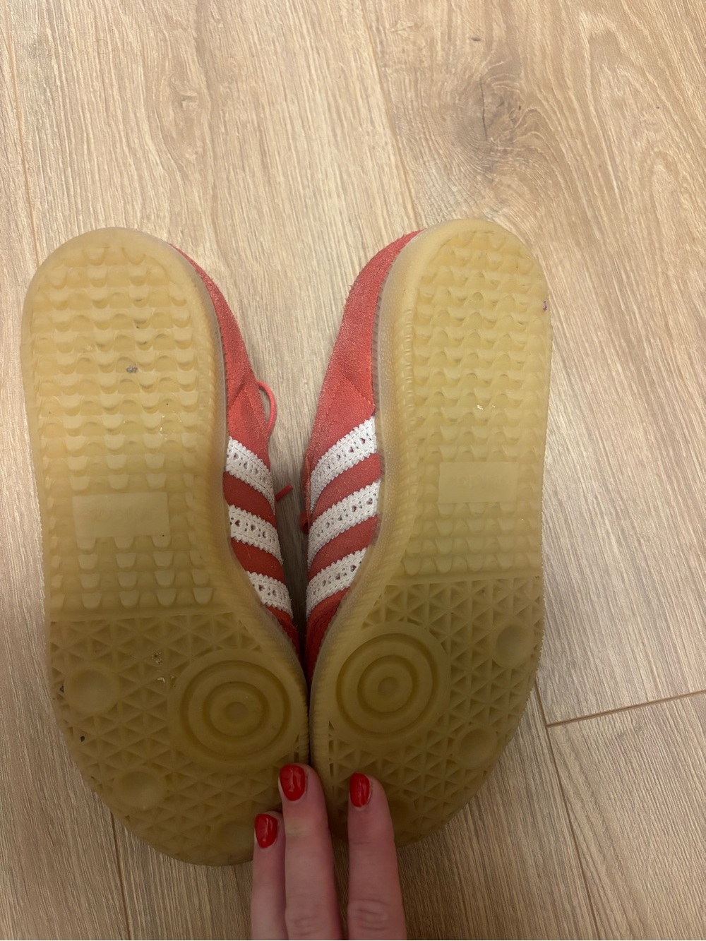 adidas Red Retro Samba Sneakers - Picture 4 of 5